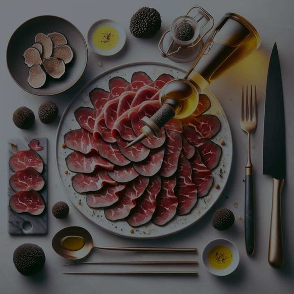Quelle est la méthode pour faire un parfait carpaccio de bœuf à l'huile de truffe?